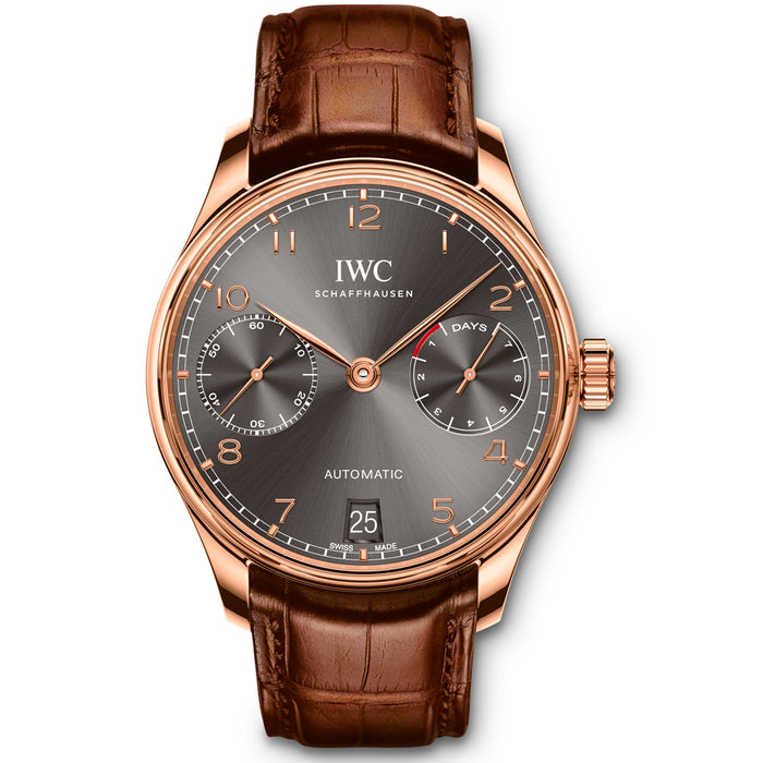 reloj hombre IWC Portuguese 7 días de reserva de marcha oro rojo- Chocrón Joyeros-IW500702
