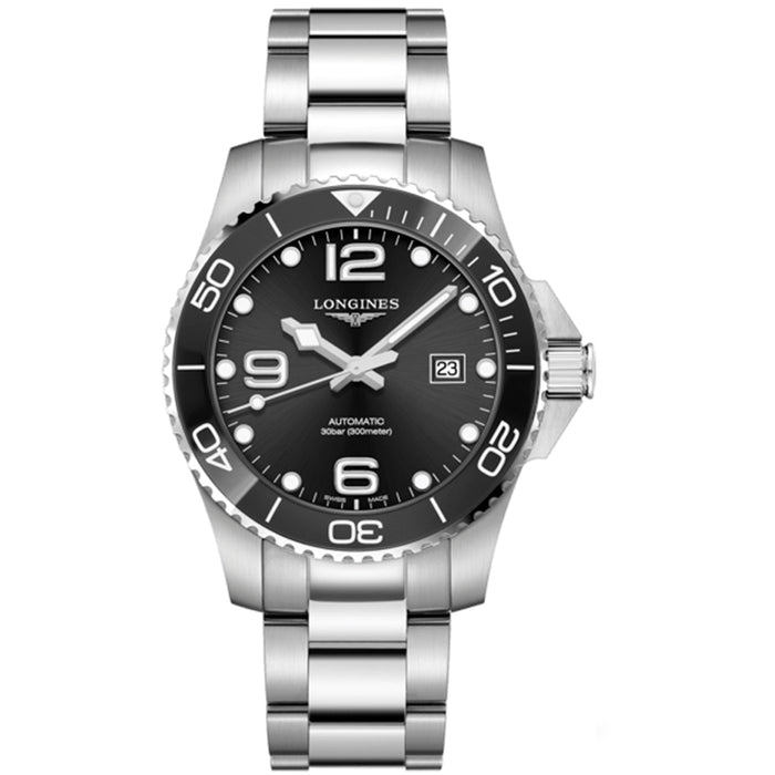 reloj hombre Longines Hydroconquest esfera gris- Chocrón Joyeros- L37824566