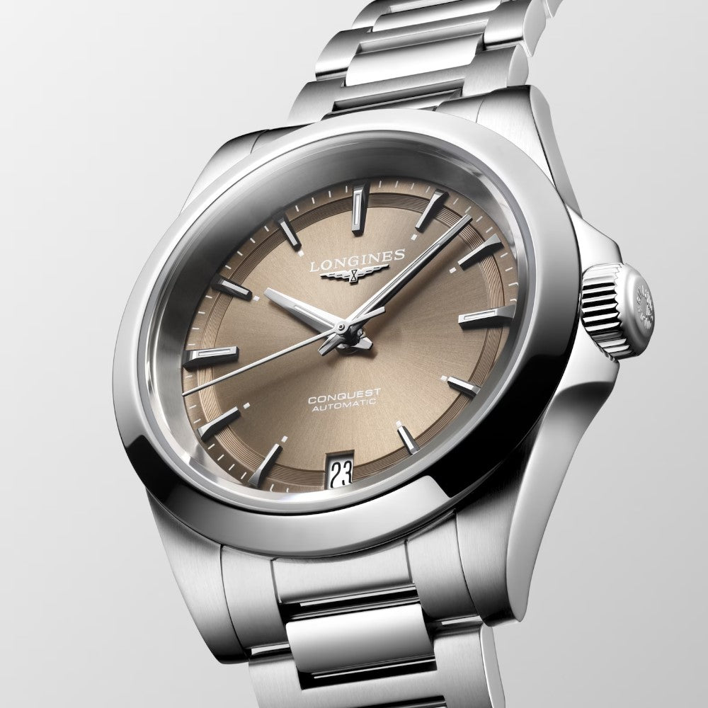 Reloj_Longines_Conquest_marron_2023_34mm_vista_lateral_L34304626_Chocron