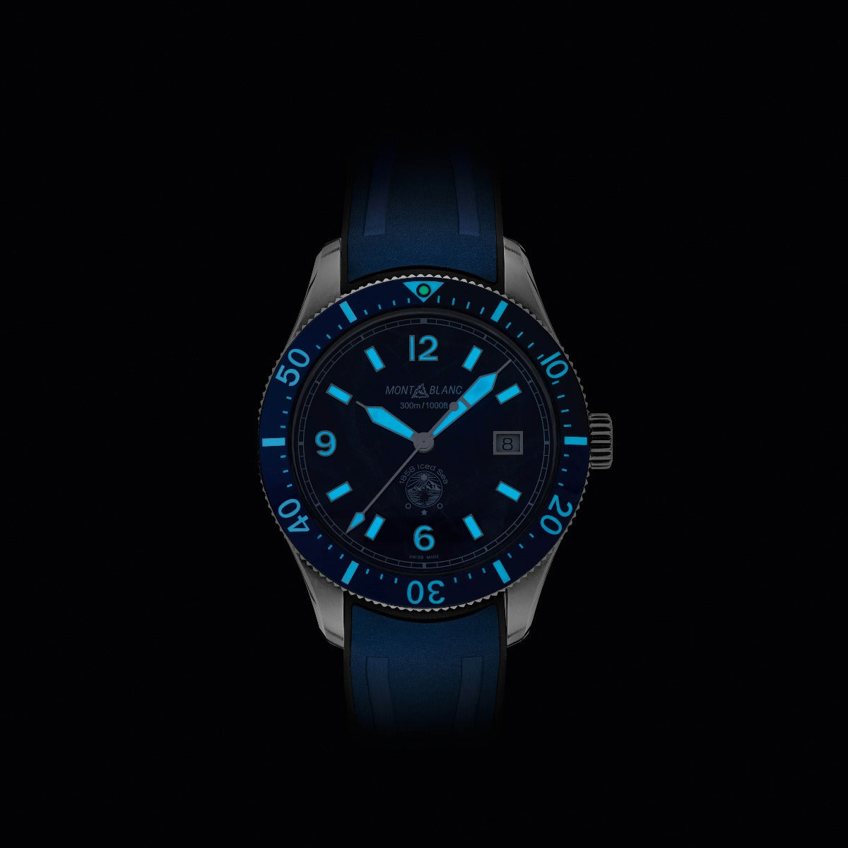 Montblanc 1858 Iced Sea Automatic Date Caucho_129370_Chocron joyeros
