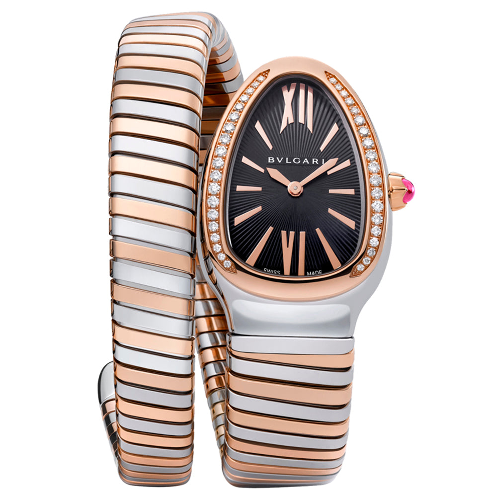 reloj mujer Bvlgari Serpenti acero y oro una vuelta - Chocrón Joyeros -SP35BSPGD1T