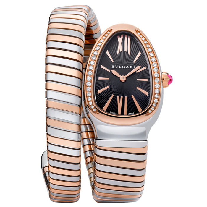 reloj mujer Bvlgari Serpenti acero y oro una vuelta - Chocrón Joyeros -SP35BSPGD1T