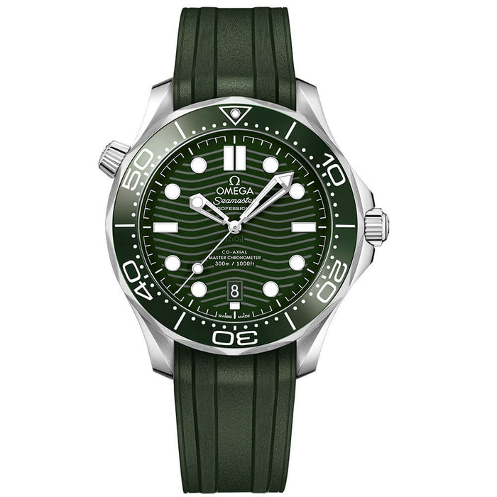 reloj Omega Seamaster Diver 300M Acero Esfera Verde 42mm Caucho_21032422010001_Chocron Joyeros