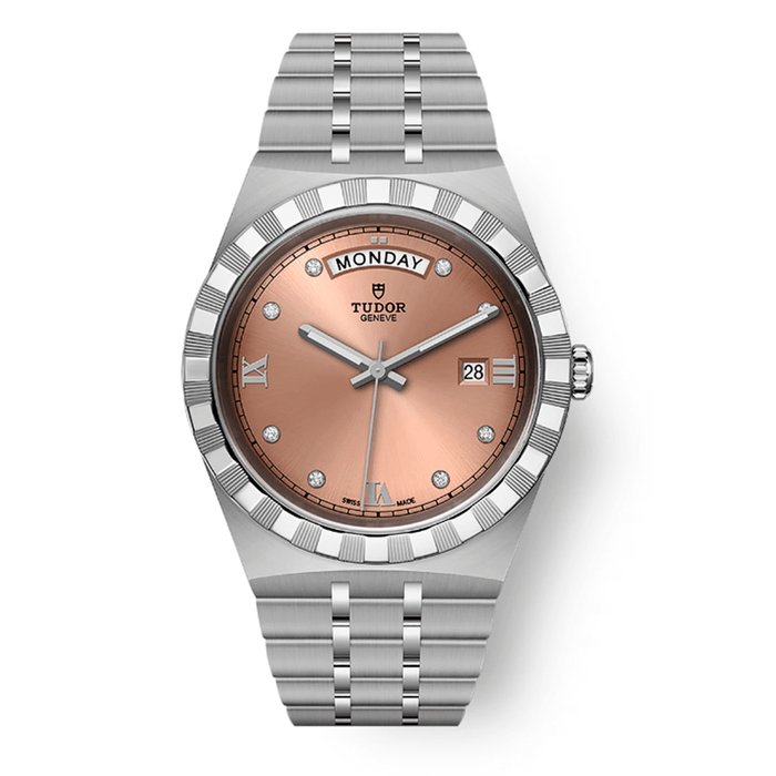 Reloj_TYDOR_Royal_41mm_esfera_salmon_con_brillantes_28600-0011_Chocron