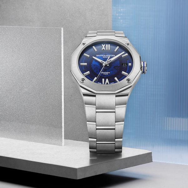 Baume et Mercier Riviera 42mm Esfera Zafiro Transparente Automático