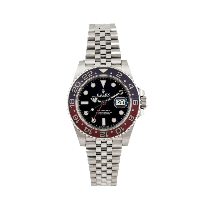 Rolex GMT-Master II bisel rojo y azul esfera negra 40mm