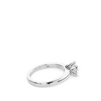 Solitario de oro blanco con diamante talla brillante de 1.18 quilates
