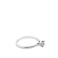 Solitario "Aitana" de oro blanco con diamante talla brillante 0.30 quilates