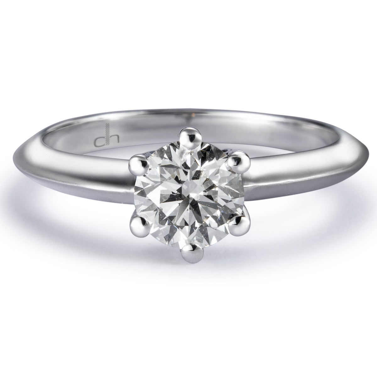 Solitario-oro-blanco-diamante-talla-brillante - Ref J5175SB_Chocrón Joyeros