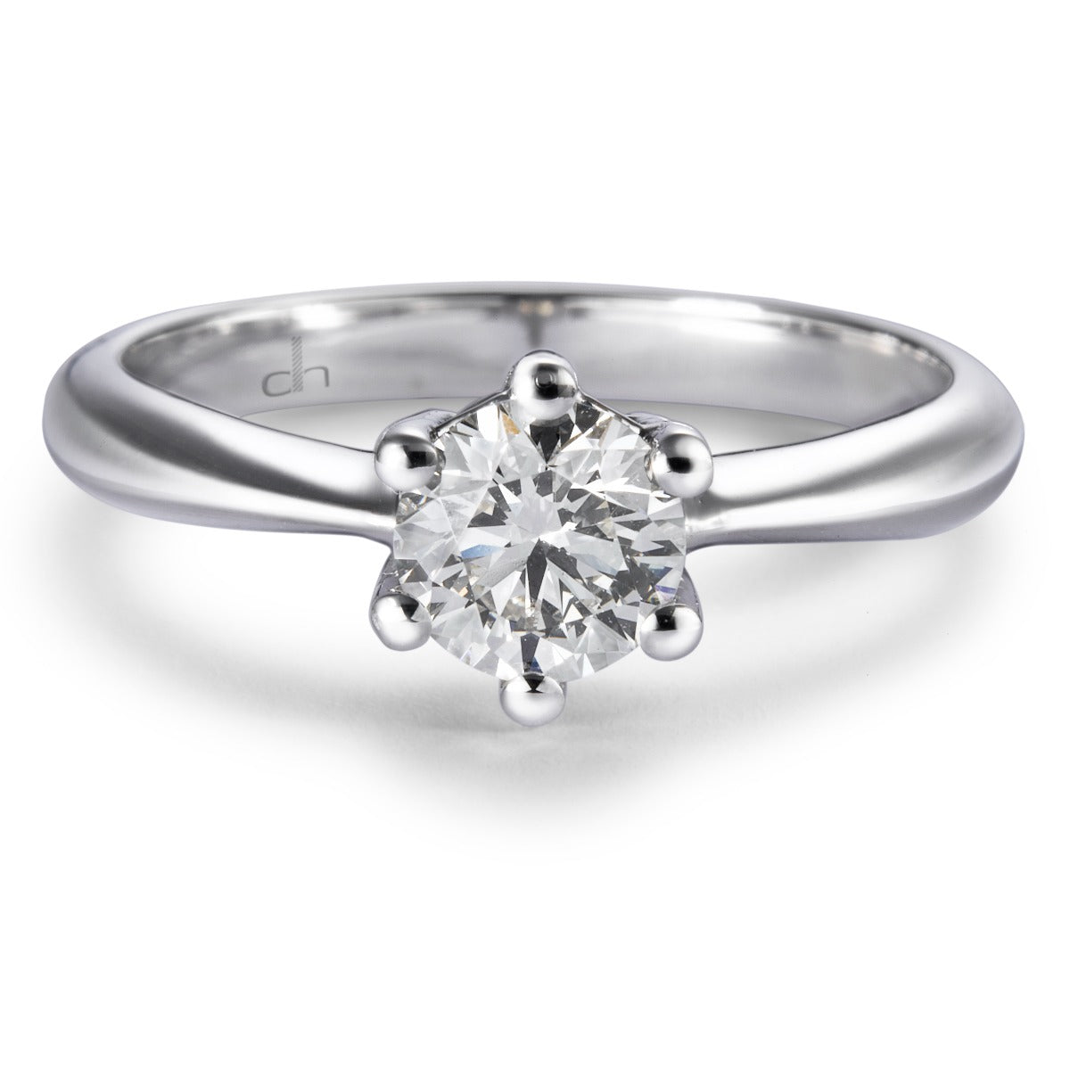 Solitario-oro-blanco-diamante-talla-brillante - Ref J5178SB_Chocrón Joyeros