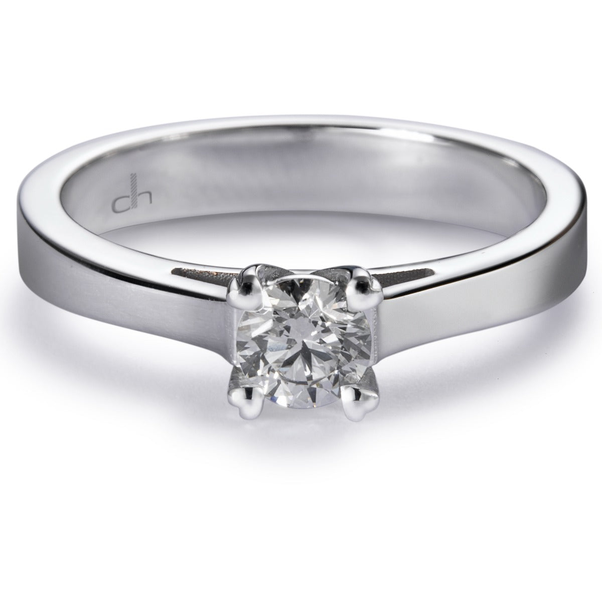 Solitario-oro-blanco-diamante-talla-brillante - Ref J5179SB_Chocrón Joyeros
