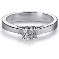 Solitario-oro-blanco-diamante-talla-brillante - Ref J5179SB_Chocrón Joyeros