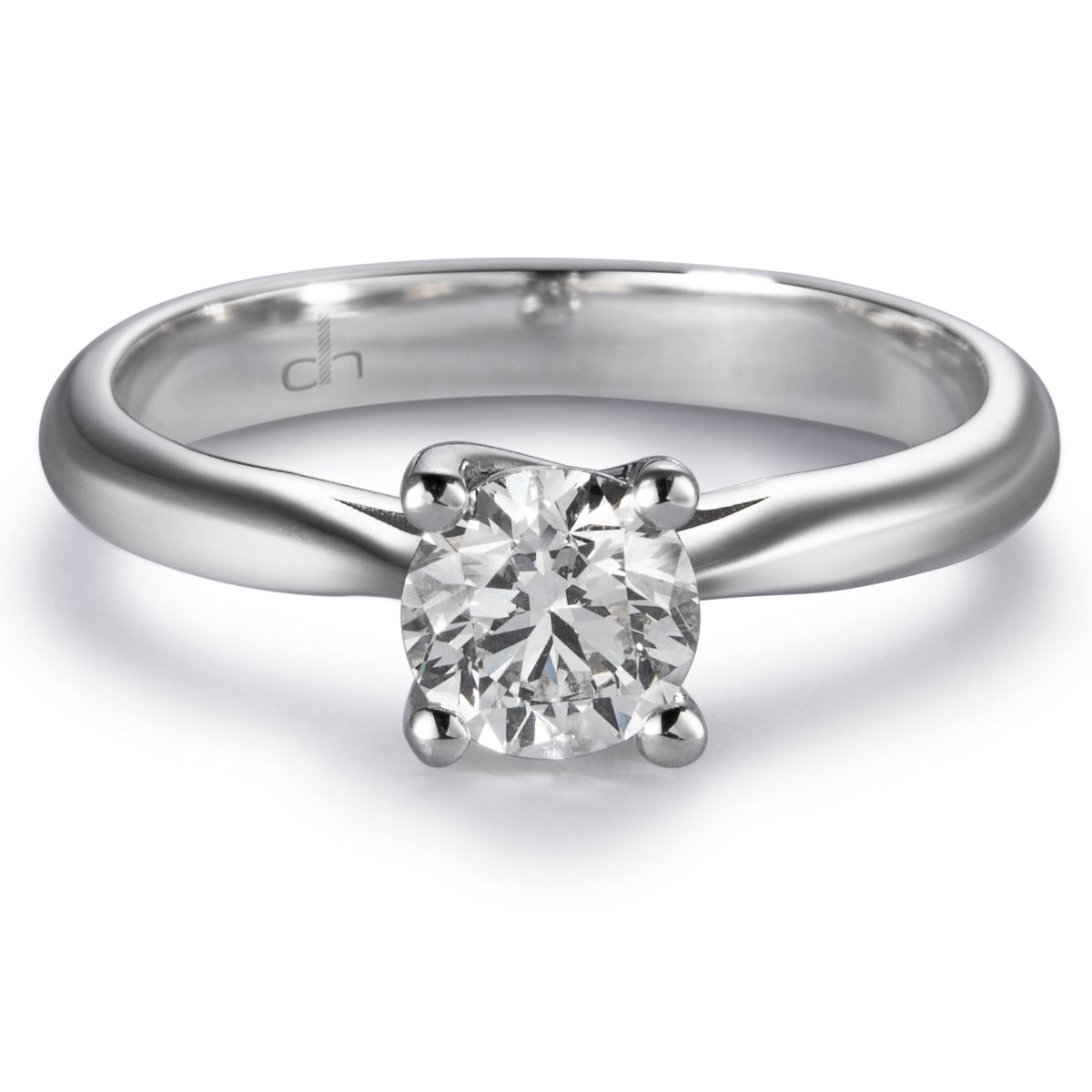 Solitario-oro-blanco-diamante-talla-brillante - Ref J5182SB_Chocrón Joyeros