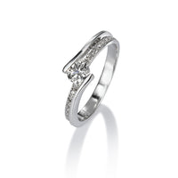 Solitario-oro-blanco-diamante-pave-brillantes - Ref J4751SB