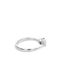 Solitario de oro blanco con diamante talla princesa de 1.01 quilates