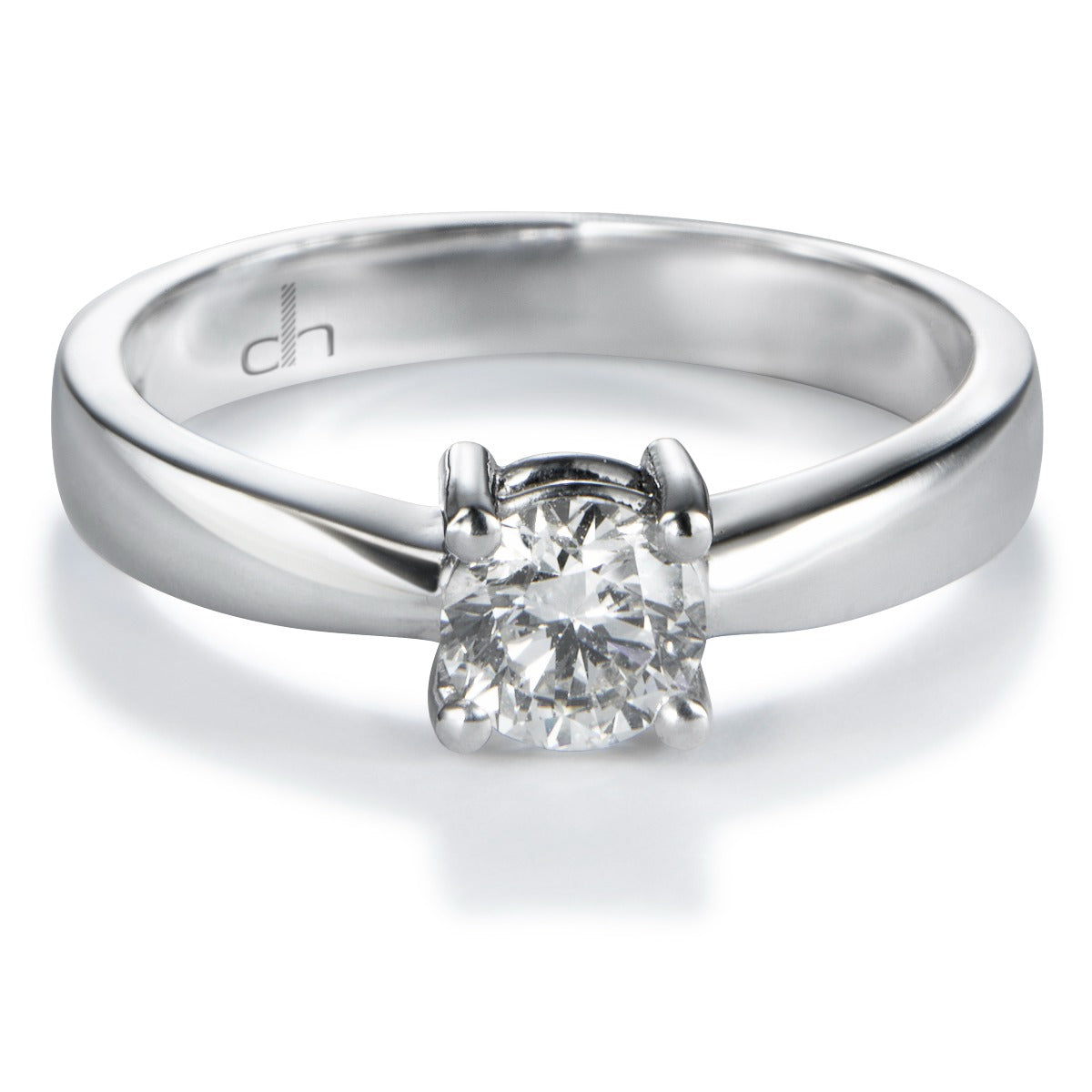 Solitario-Annabella-oro-blanco-diamante-talla-brillante - Ref J5209SB_Chocrón Joyeros