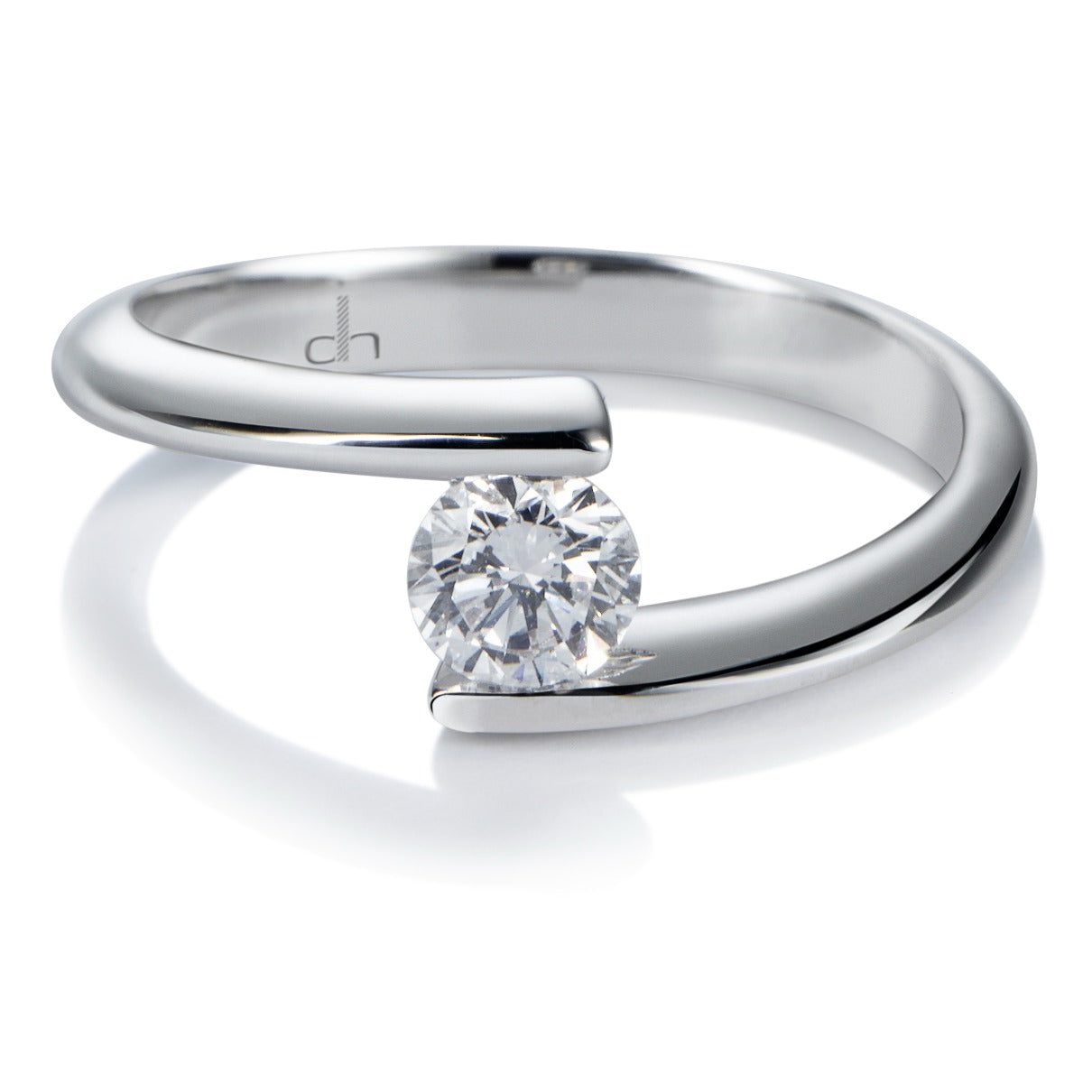 Solitario-Encuentro-oro-blanco-diamante-talla-brillante - Ref J5223SB_Chocrón Joyeros