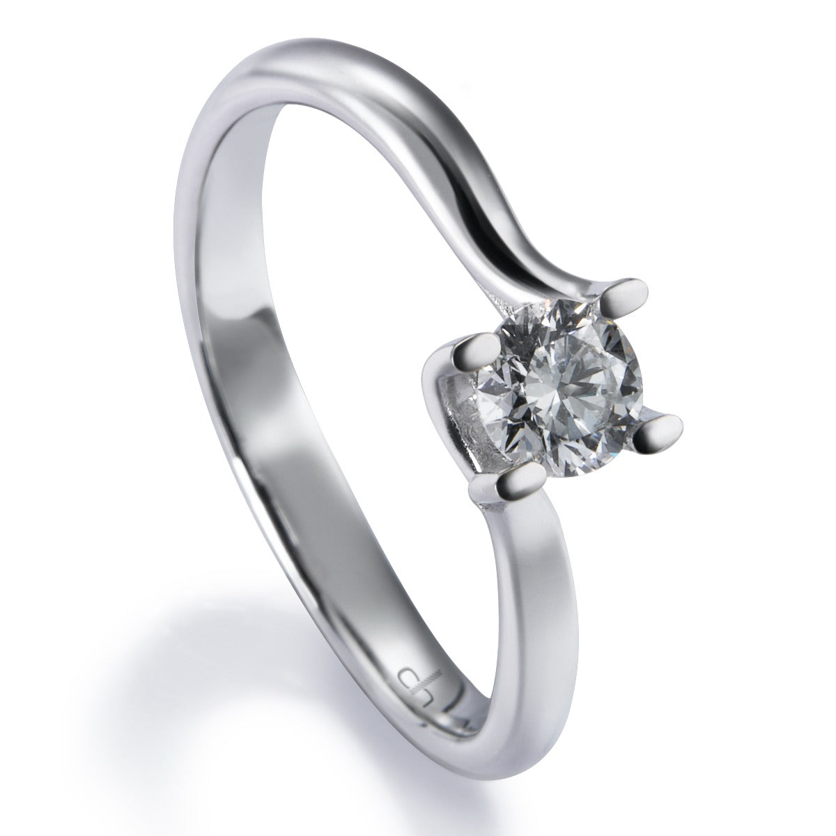 Solitario-Leticia-oro-blanco-diamante-talla-brillante - Ref J5224SB_Chocrón Joyeros