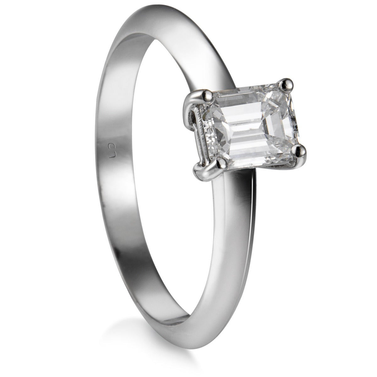 solitario-oro-blanco-diamante-talla-esmeralda - Ref J5712SB_Chocrón Joyeros