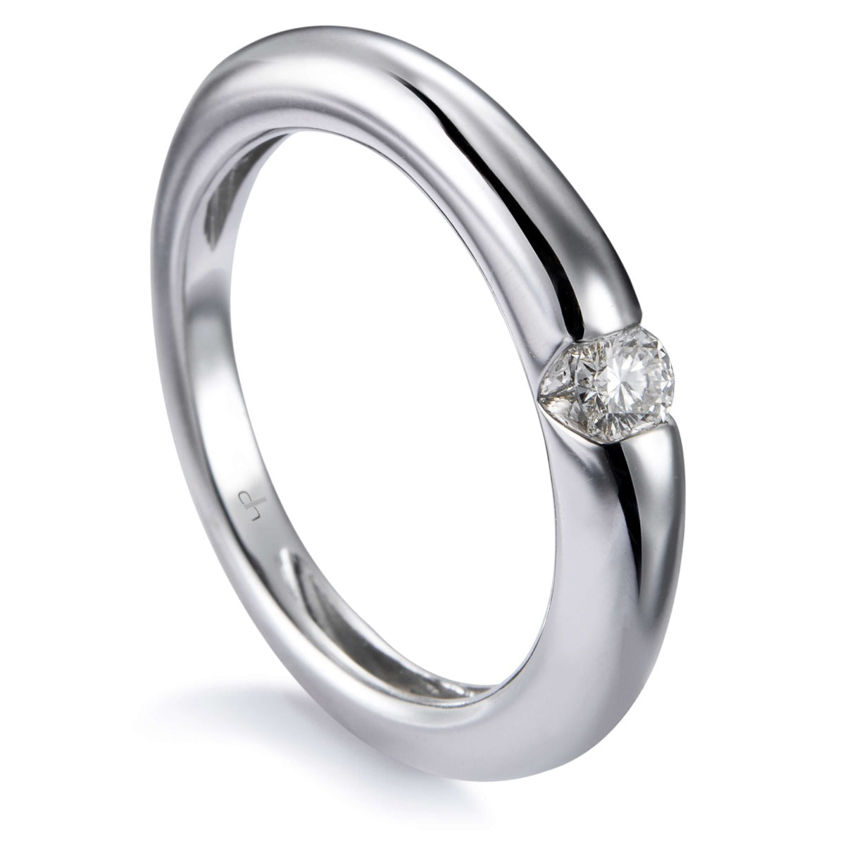 Solitario_venecia_oro_blanco_diamante_embutido_ Ref J5339SB_Chocrón Joyeros
