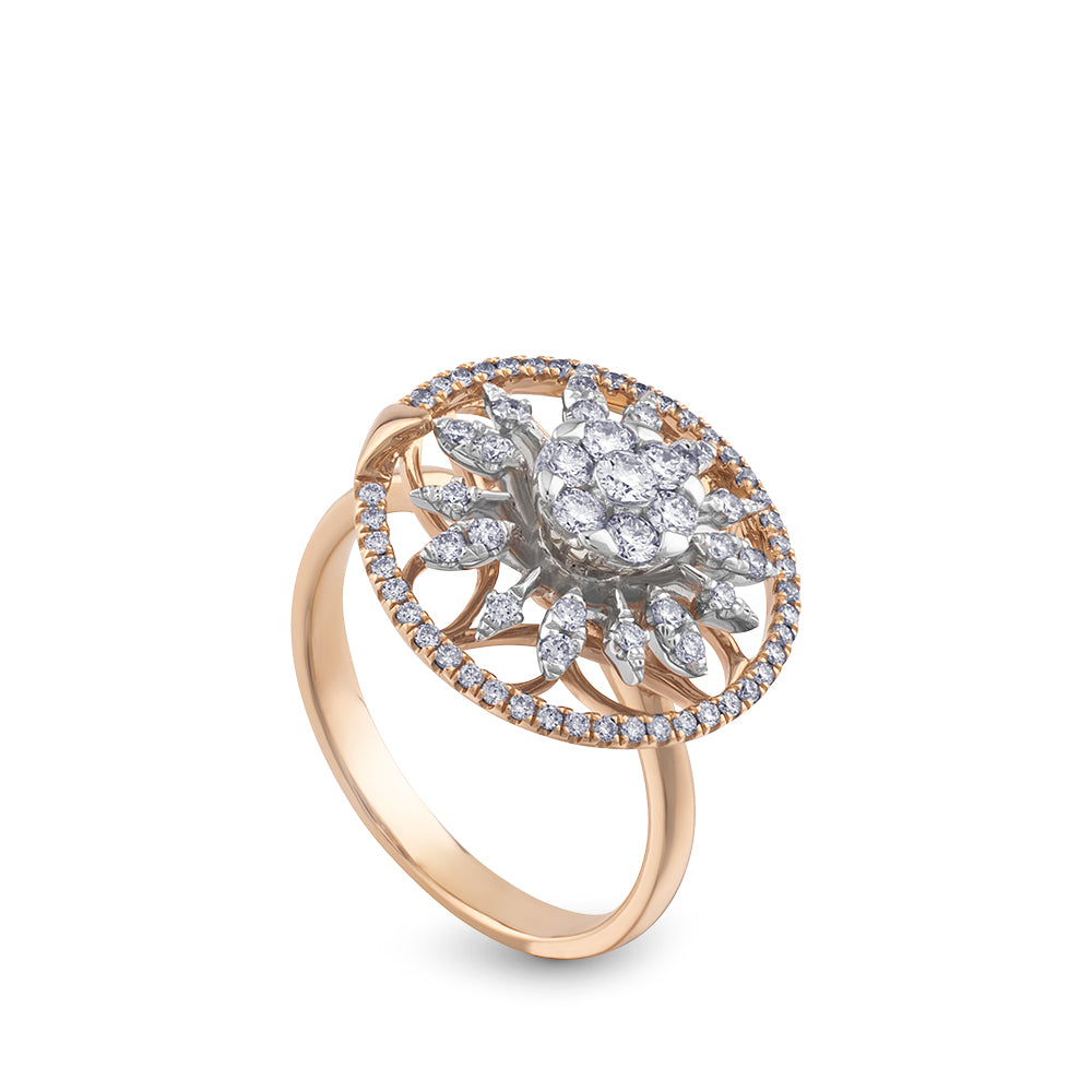 Sortija-helice-oro-blanco-rosa-diamantes - Ref J4620SB