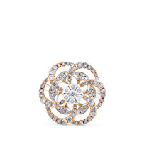 Sortija "Hypnose" de oro blanco y oro rosa con diamantes