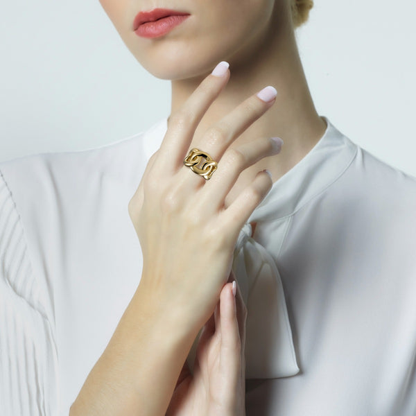 Sortija-ancha-link-oro-amarillo - Ref J5756so