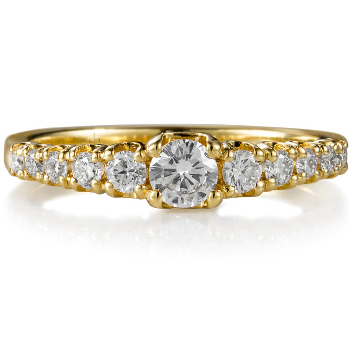 solitario-atenea-oro-amarillo-diamantes - Ref J5618SB_Chocrón Joyeros