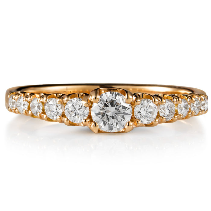 solitario-atenea-oro-rosa-diamantes - Ref J5716SB_Chocrón Joyeros