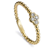 Sortija Bubbles oro amarillo con 4 diamantes en chatón- Ref J5352PB_Chocrón Joyeros