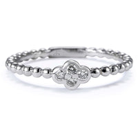Sortija Bubbles oro blanco con 4 diamantes en chatón- Ref J5353PB_Chocrón Joyeros