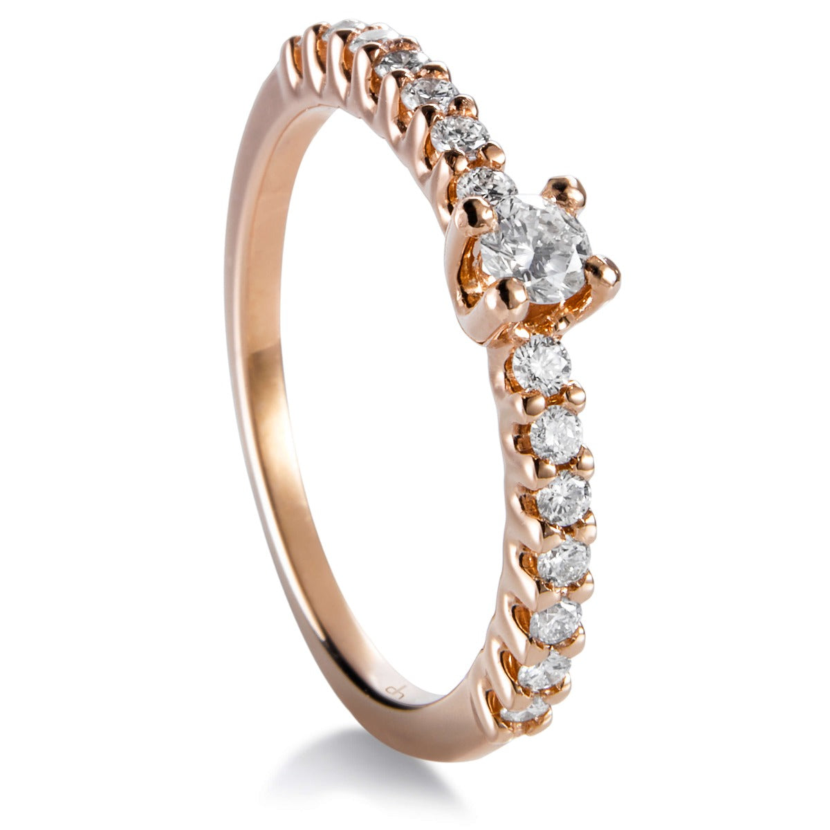 Sortija_oro_rosa_diamante_brillante_garra_ Ref J5274SB_Chocrón Joyeros