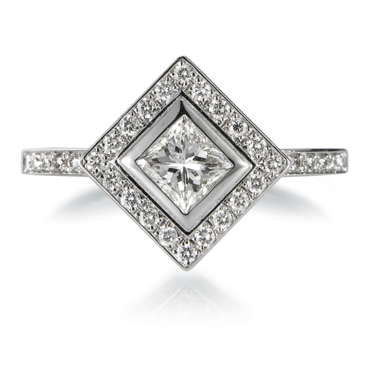 Sortija-oro-blanco-diamantes-princesa-rombo - Ref J4793SB