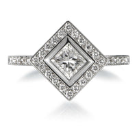 Sortija-oro-blanco-diamantes-princesa-rombo - Ref J4793SB