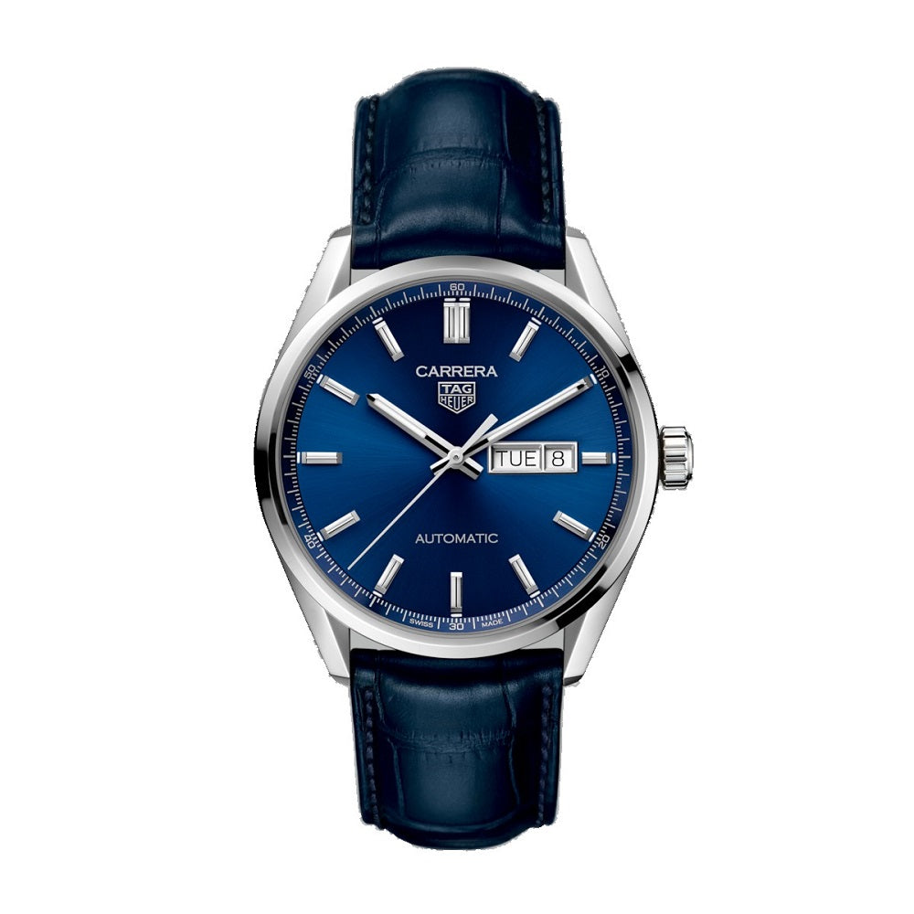 TAG Heuer Carrera Day Date esfera azul correa 41mm