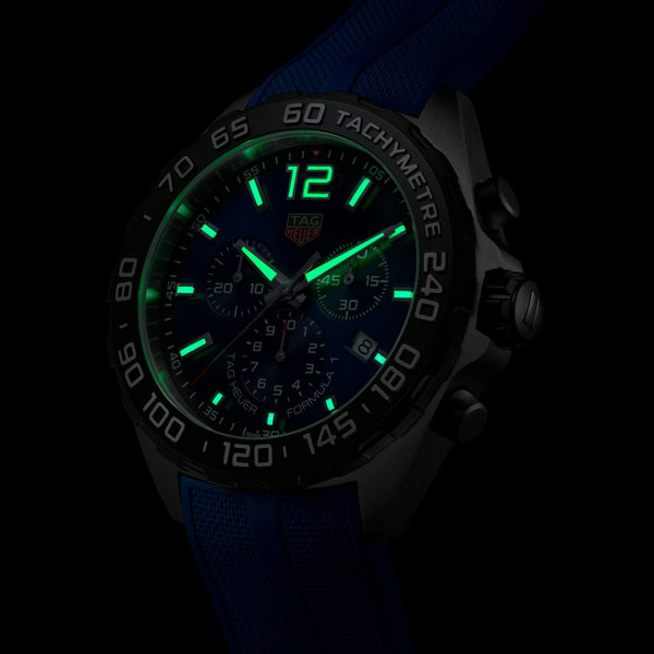 TAG Heuer Formula 1 Chronograph esfera azul correa 43mm