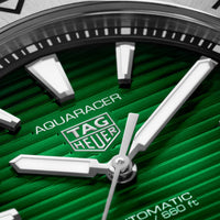 Reloj_TAG_Heuer_Aquaracer_Professional_200_verde__vista_esfera_chocron