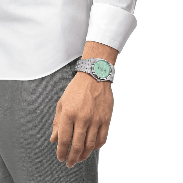 Tissot-PRX-verde-claro-vista-modelo-40mm-T1374101109101