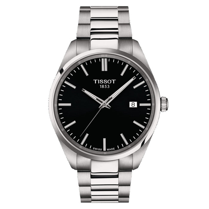 Tissot PR 100 esfera negra brazalete 40mm