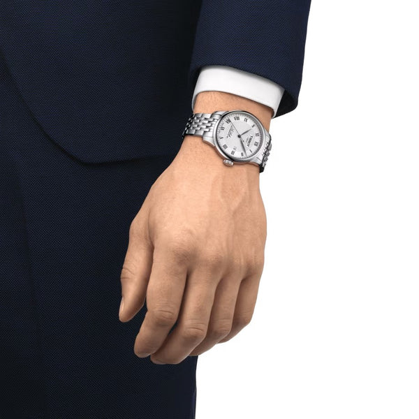 Tissot_Le_Locle_Powermatic_80_plata_brazalete_vista_modelo_39mm_chocron_joyeros