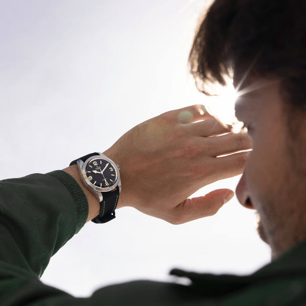 Tudor_Ranger_39mm_correa_híbrida_ caucho_piel_modelo_Chocron_Joyeros_Distribuidor_Oficial
