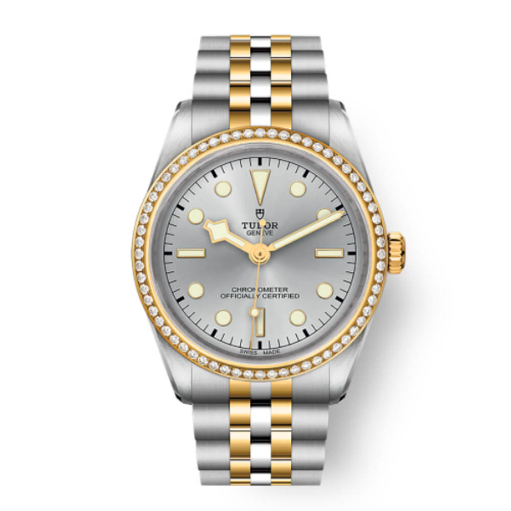 Tudor Black Bay 36mm S&G bisel brill esfera plata_79653-0002_Chocrón Joyeros