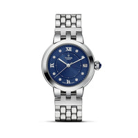 Tudor Clair de Rose esfera azul con diamantes 34mm