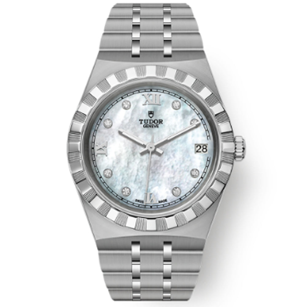 reloj señora Tudor Royal esfera nacar y diamantes 34 mm_Chocron Joyeros_28400/0005
