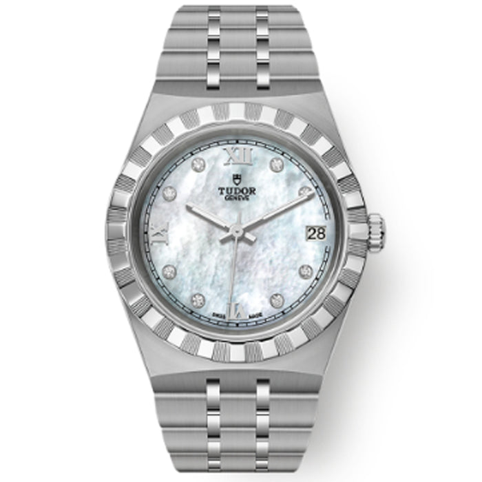reloj señora Tudor Royal esfera nacar y diamantes 34 mm_Chocron Joyeros_28400/0005