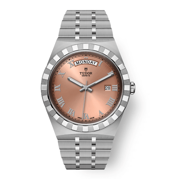 Tudor Royal acero 41 calendario esfera salmon_28600-0009_Chocron joyeros