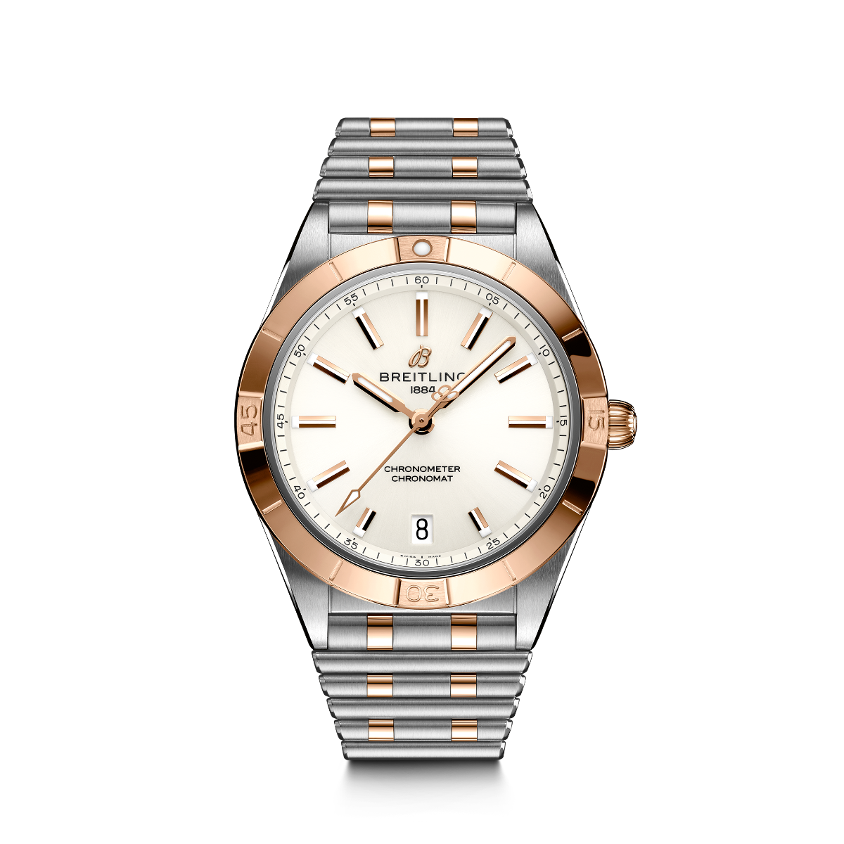 Reloj-señora-breitling-chronomat-36-acero-oro-rojo-automatico - Ref U10380101A1U1 Chocron Joyeros 