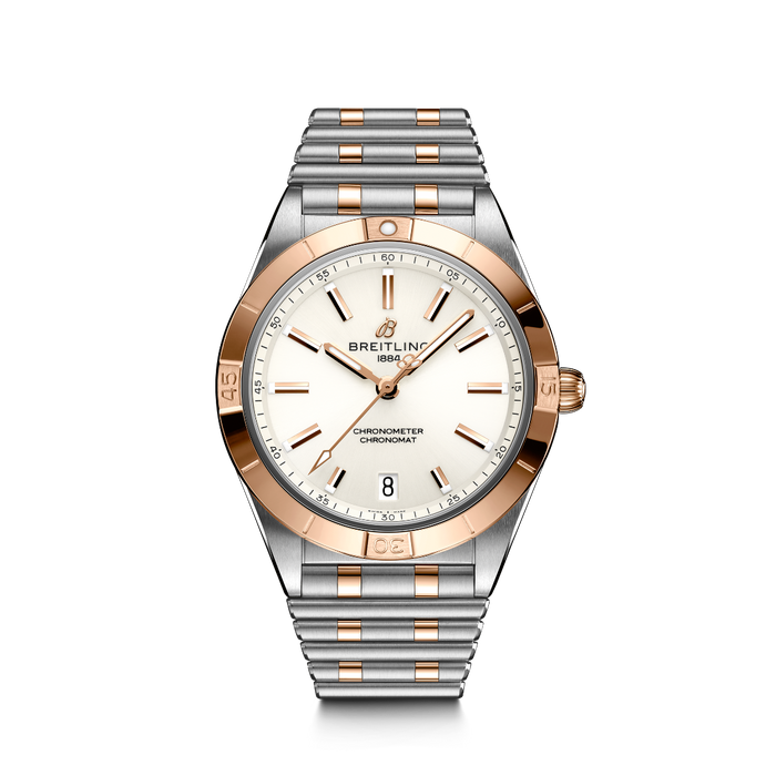 Reloj-señora-breitling-chronomat-36-acero-oro-rojo-automatico - Ref U10380101A1U1 Chocron Joyeros 