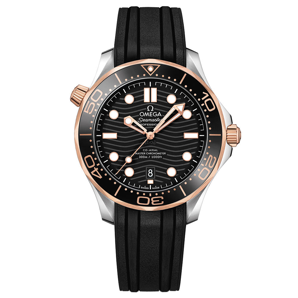 reloj_OMEGA_Seamaster_Diver_300M_esfera_negra_oro_42mm_21022422001002