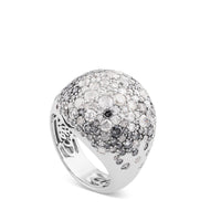 Sortija de oro blanco bola con diamantes ice